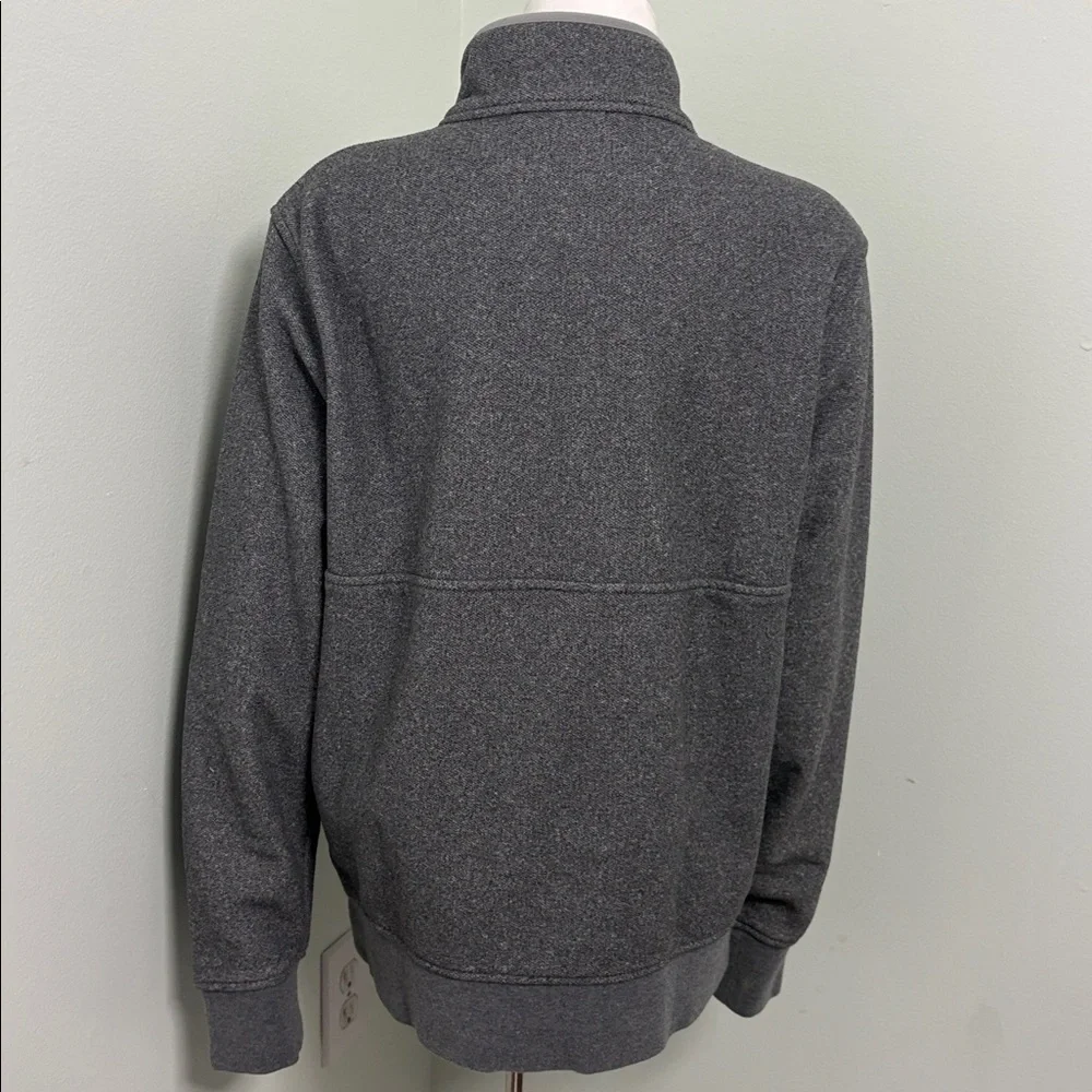 J. Crew Half-Zip Pullover Marled Gray Polartec® Sweater Fleece Medium